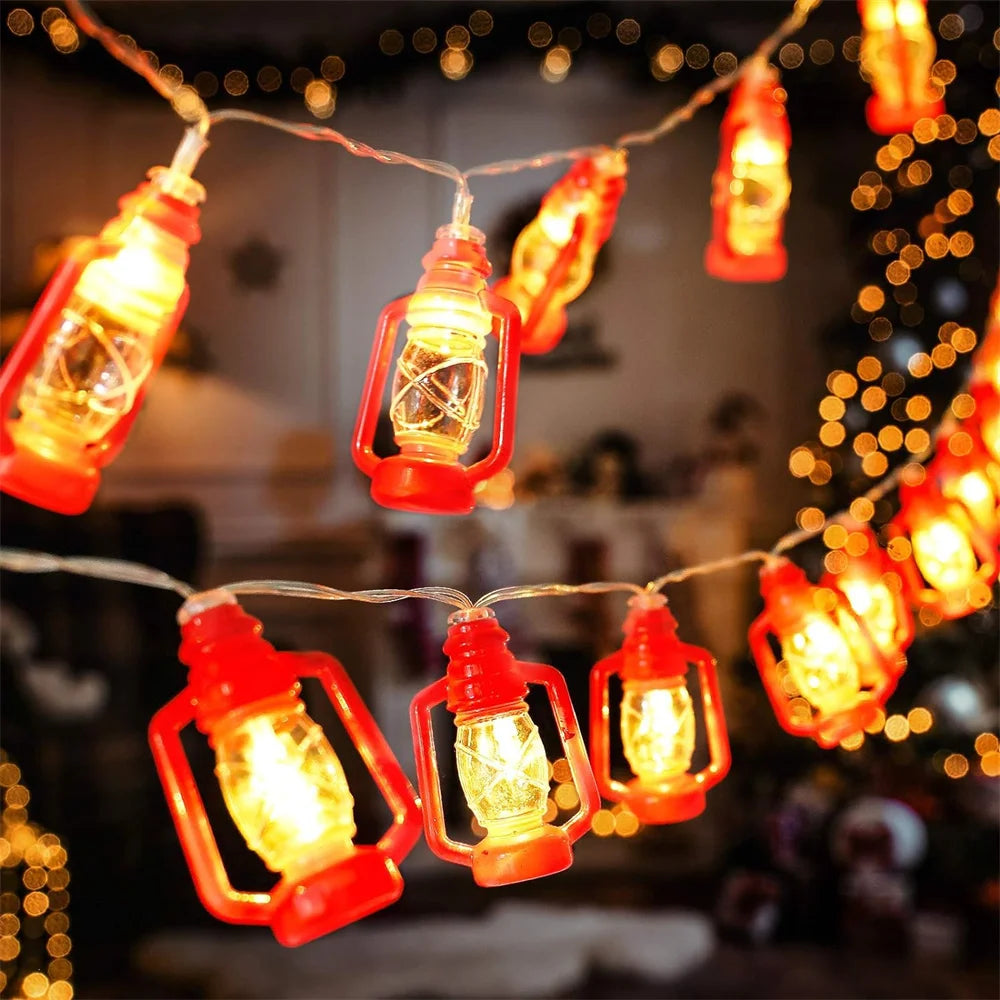 Vintage 80 LED Lantern String Lights