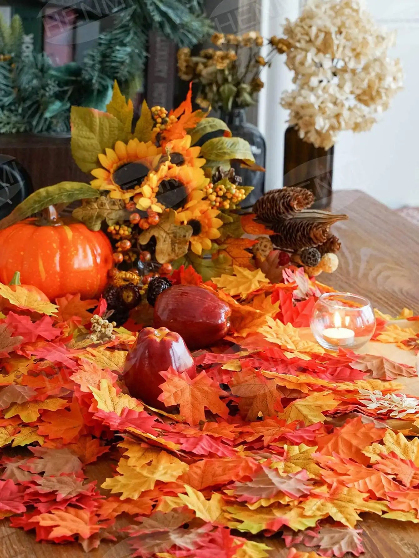 Silk Maple Leaves for Halloween