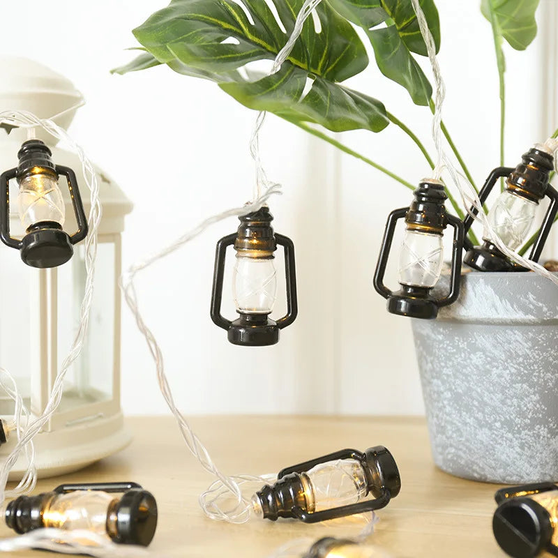 Vintage 80 LED Lantern String Lights