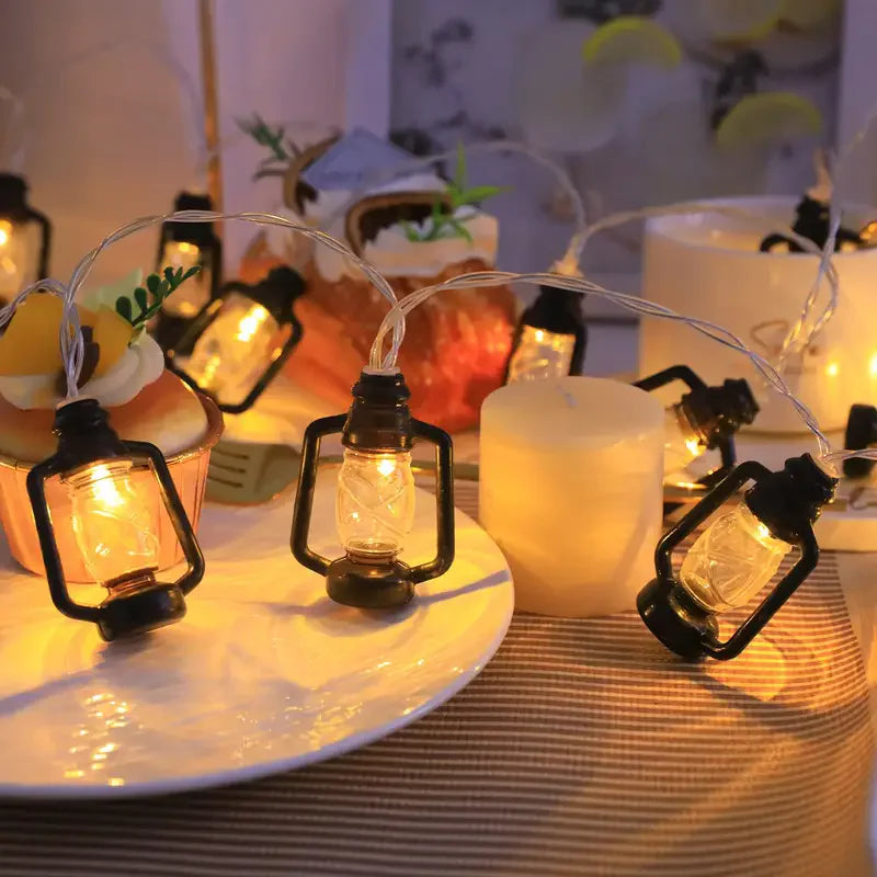 Vintage 80 LED Lantern String Lights