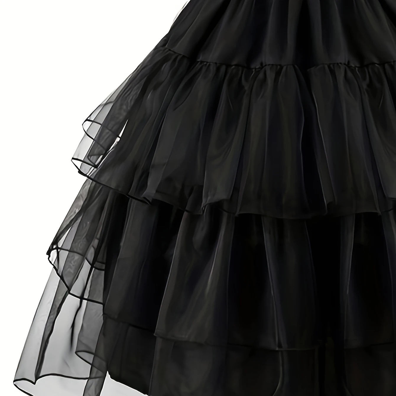 Girls Gothic Wednesday Addams Party Dress