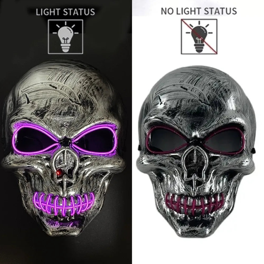 Luminous Ghost Skull Cosplay Mask