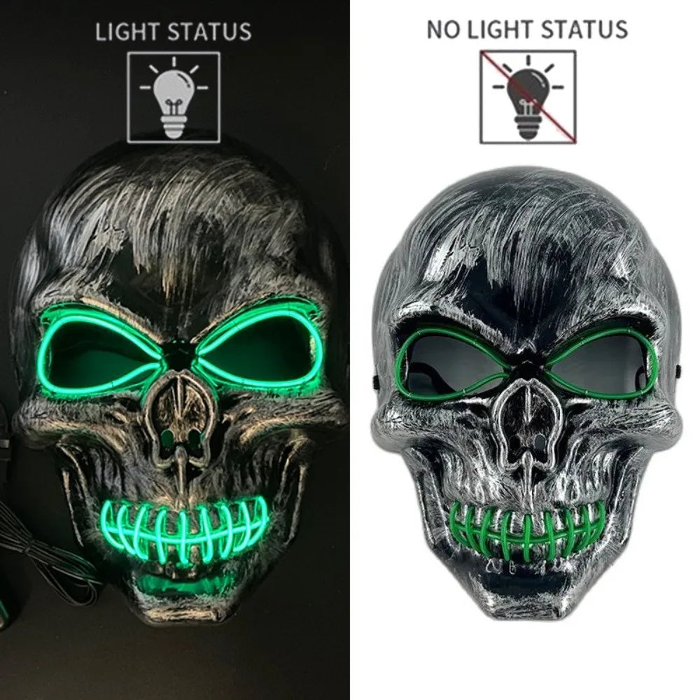 Luminous Ghost Skull Cosplay Mask