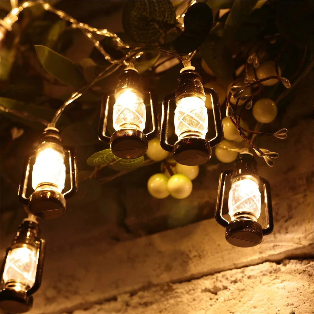 Vintage 80 LED Lantern String Lights