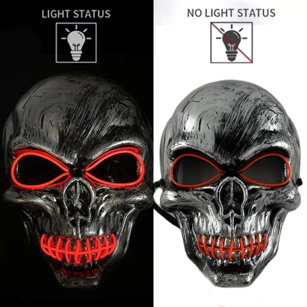 Luminous Ghost Skull Cosplay Mask