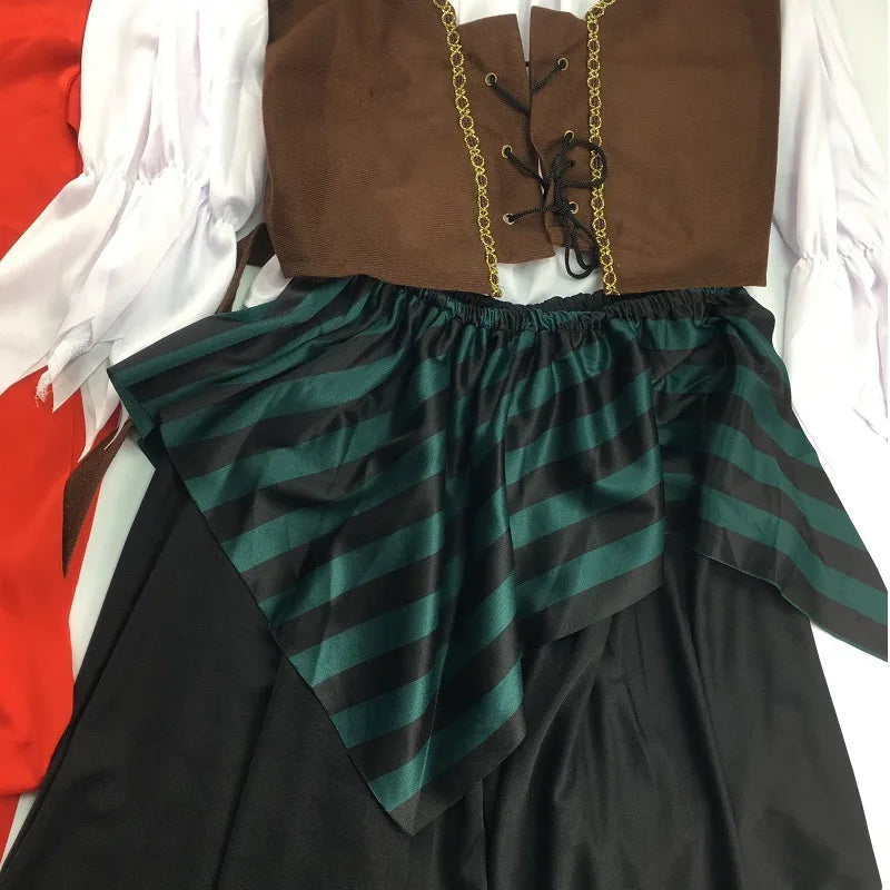 Adult Pirate Costume Set Captain Jack Sparrow