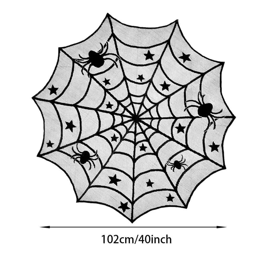 Halloween Plastic Tablecloth with Haunted House