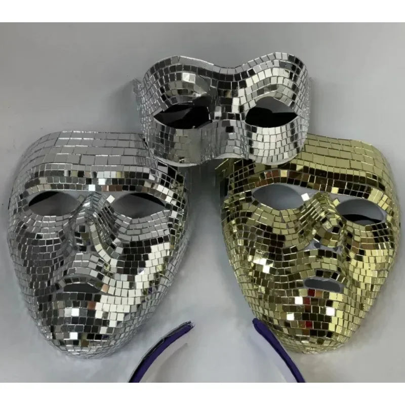 Disco Ball Mirror Face Mask