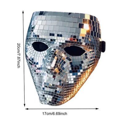 Disco Ball Mirror Face Mask