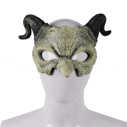 Half Face Devil Horn Mask