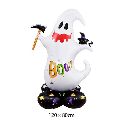 Halloween Plastic Tablecloth with Haunted House