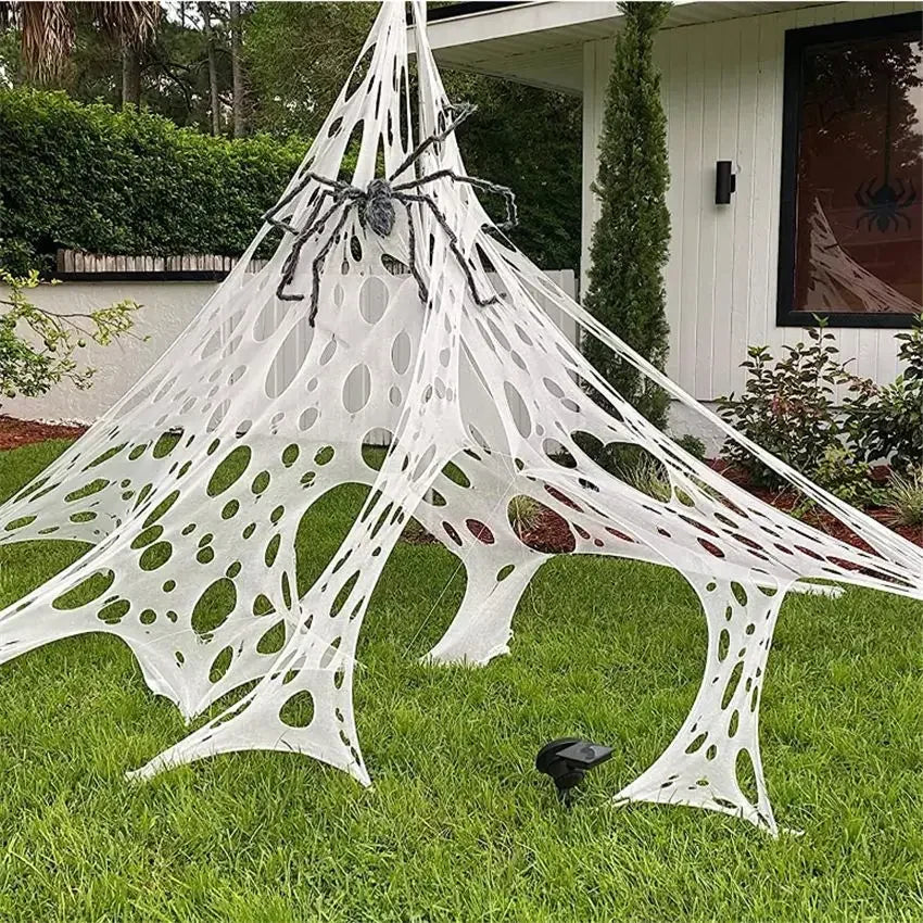 Giant 20ft Stretchy Halloween Spider Web
