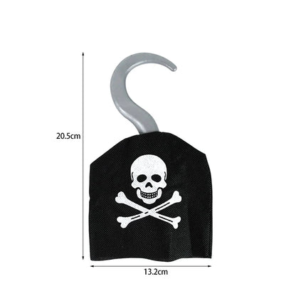Black Red Pirate Captain Hat