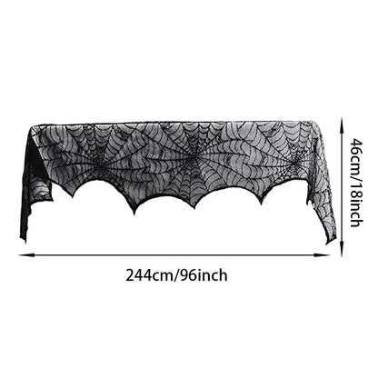 Halloween Plastic Tablecloth with Haunted House