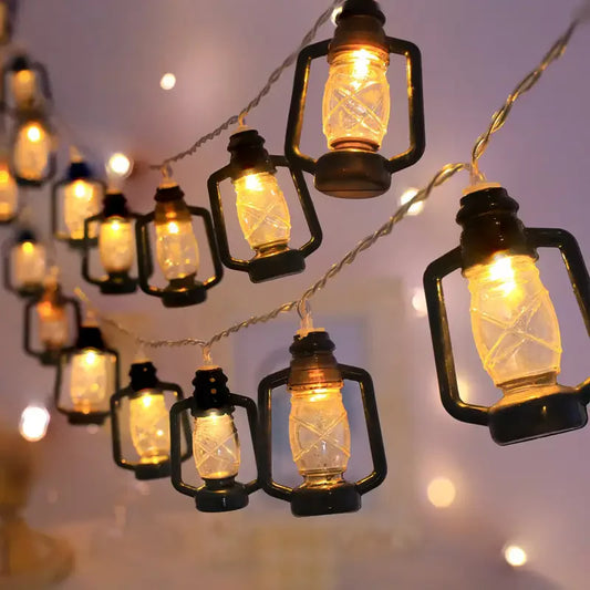 Vintage 80 LED Lantern String Lights