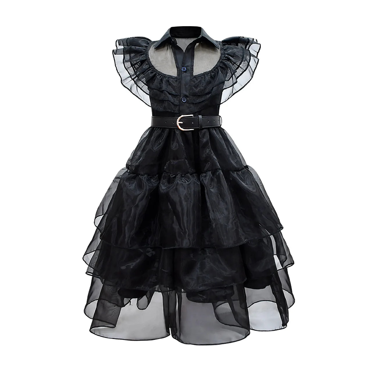 Girls Halloween Vampire Costume Long Tutu Dress