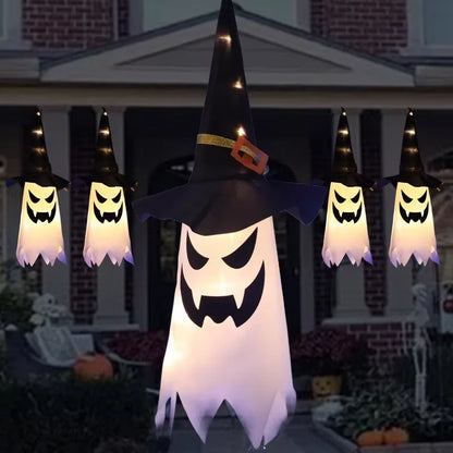 Halloween LED Hanging Ghost Hat Pendant