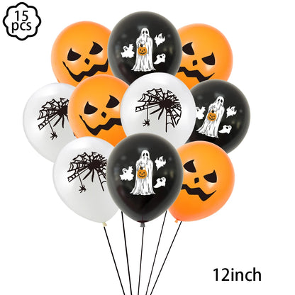 Halloween Plastic Tablecloth with Haunted House