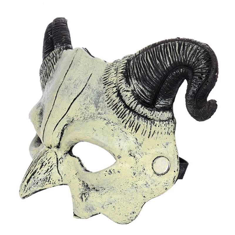 Half Face Devil Horn Mask