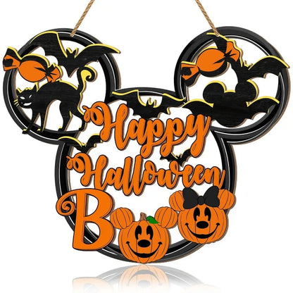 Halloween Wooden Door Sign