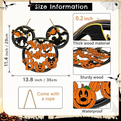 Halloween Wooden Door Sign