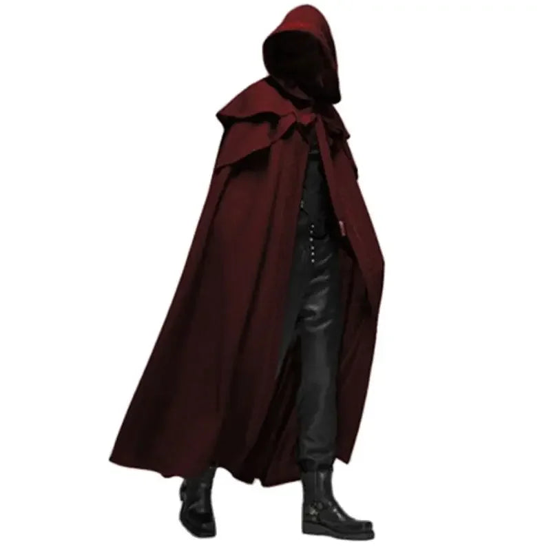 Medieval Gothic Hooded Cloak Cape