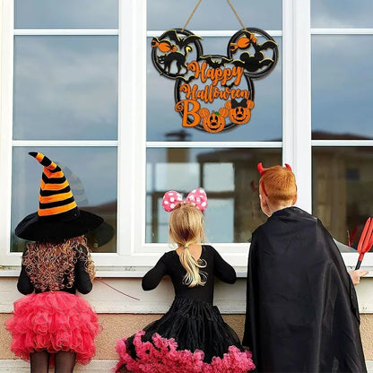 Halloween Wooden Door Sign