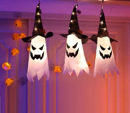 Halloween LED Hanging Ghost Hat Pendant