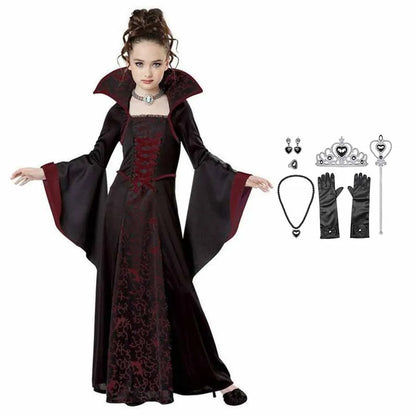 Girls Gothic Vampire Tutu Dress