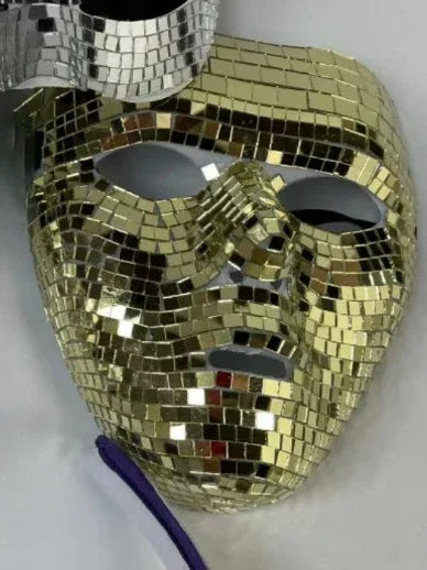 Disco Ball Mirror Face Mask
