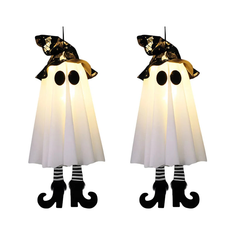 Halloween LED Hanging Witch and Ghost Lights