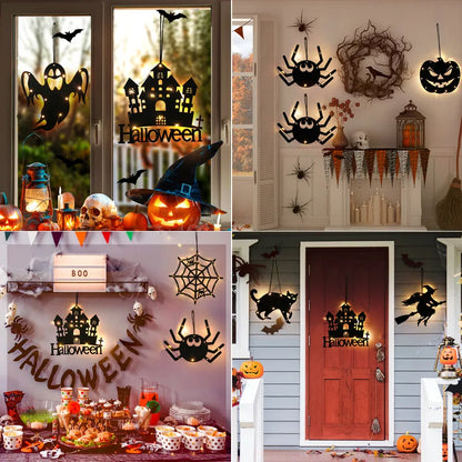 Halloween LED Hanging Castle and Ghost Lights