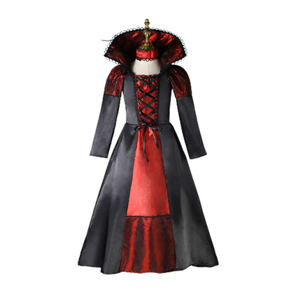 Girls Halloween Vampire Costume Long Tutu Dress