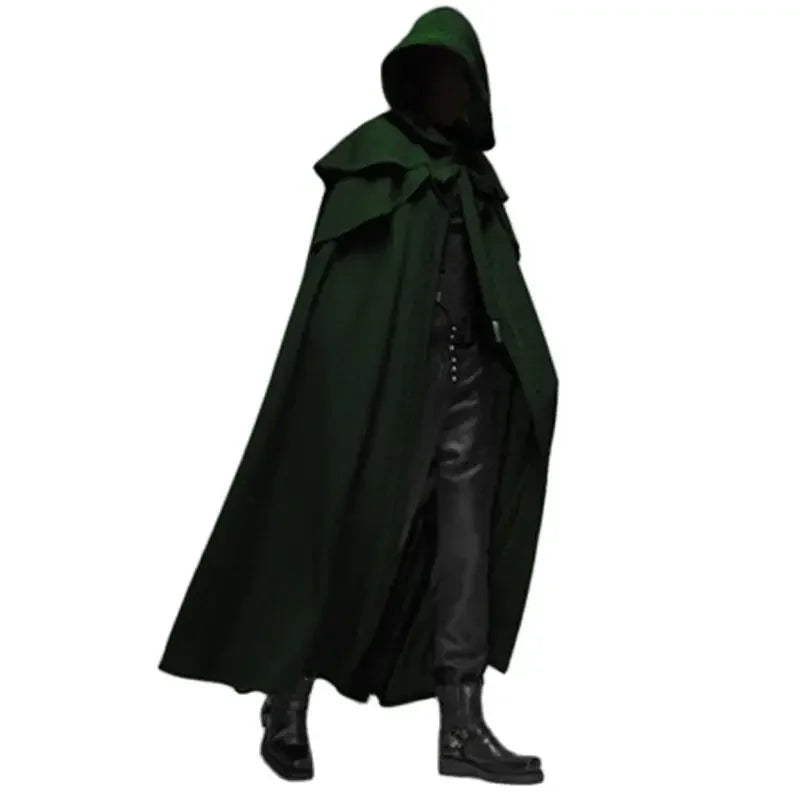 Medieval Gothic Hooded Cloak Cape