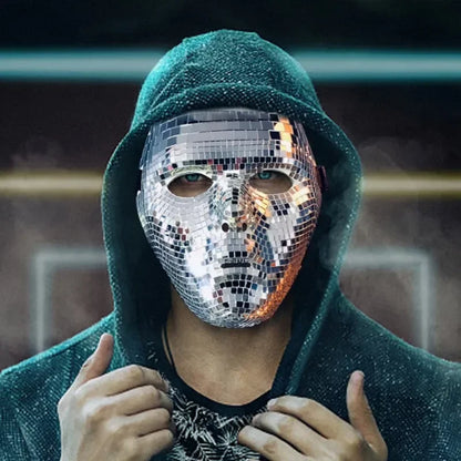 Disco Ball Mirror Face Mask