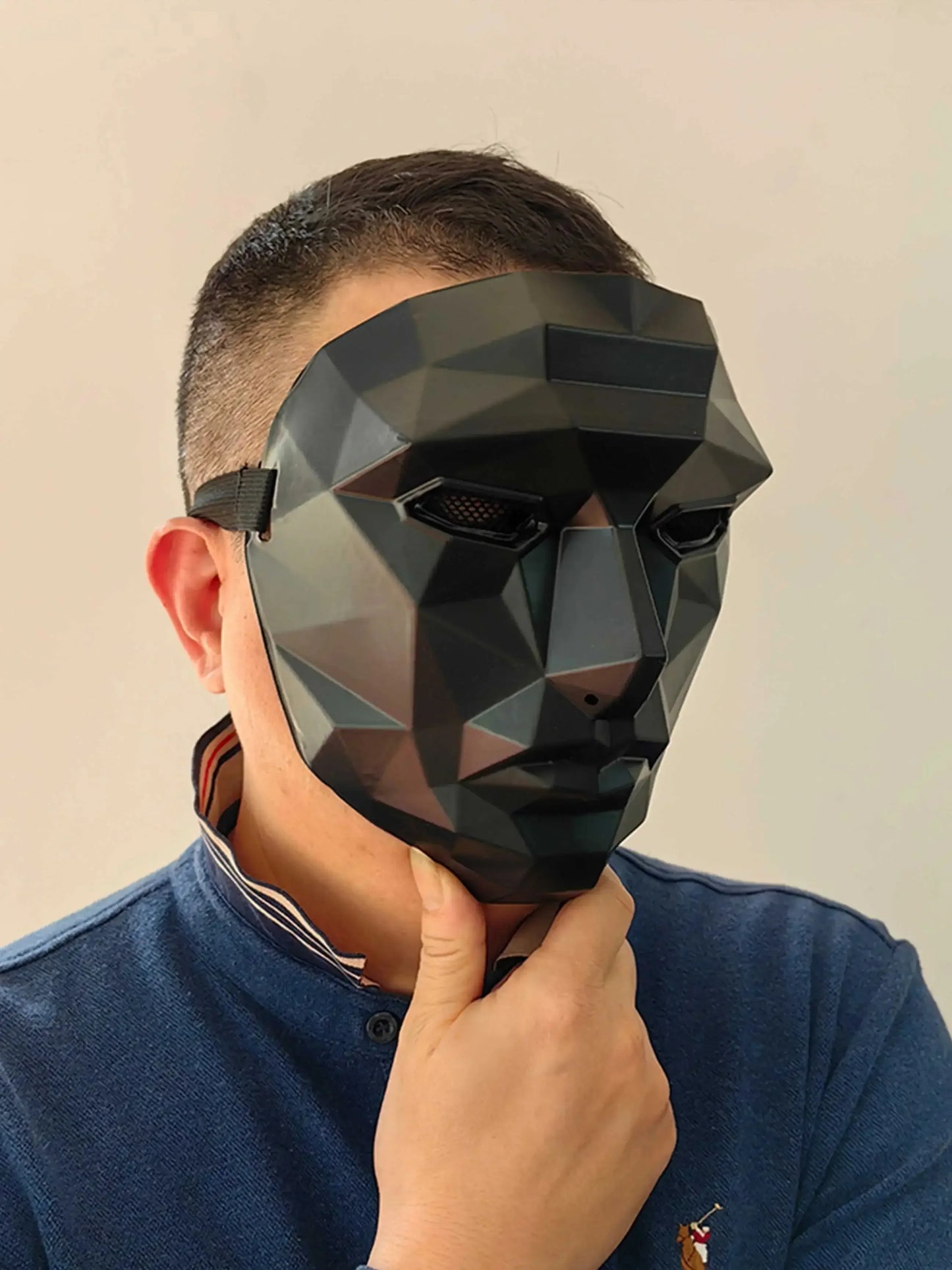 Halloween Cat Face PVC Mask
