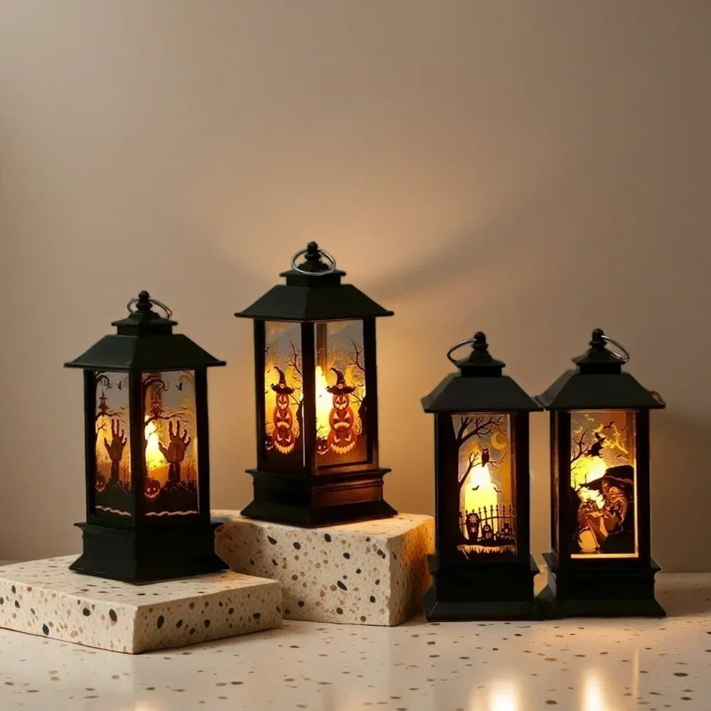 Halloween LED Pumpkin Ghost Lantern
