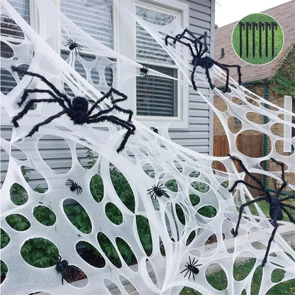 Giant 20ft Stretchy Halloween Spider Web