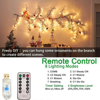 USB Willow Vine Branch LED Lights