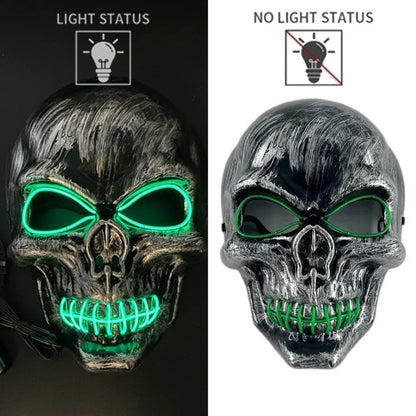 Luminous Ghost Skull Cosplay Mask