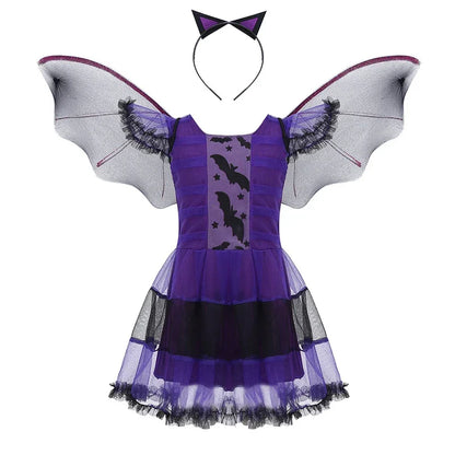 Girls Gothic Vampire Tutu Dress