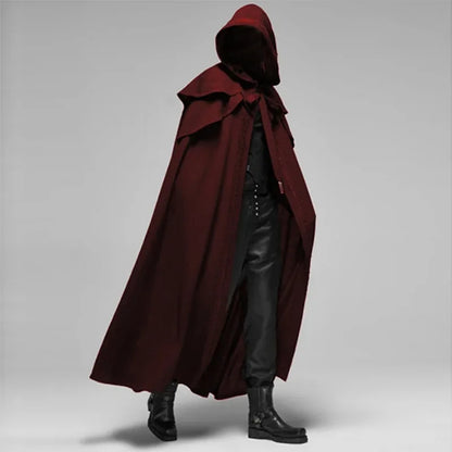 Medieval Gothic Hooded Cloak Cape