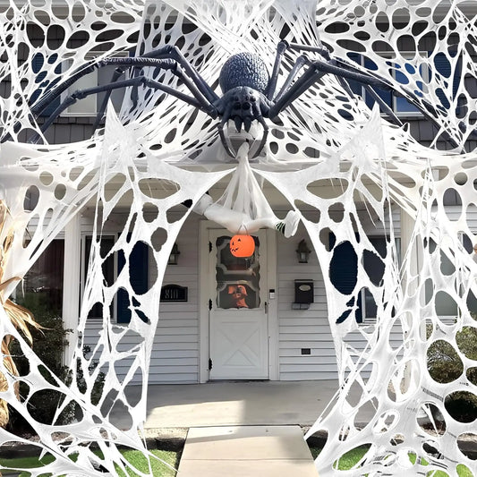 Giant 20ft Stretchy Halloween Spider Web