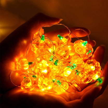 Pumpkin Eyeball LED String Lights