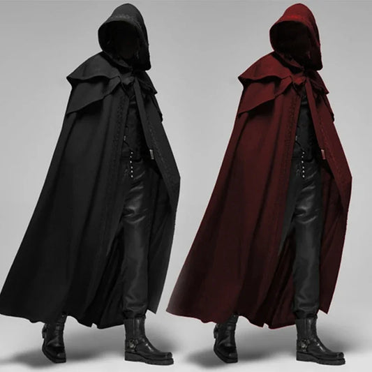 Medieval Gothic Hooded Cloak Cape