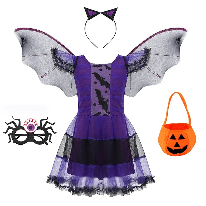 Girls Gothic Vampire Tutu Dress