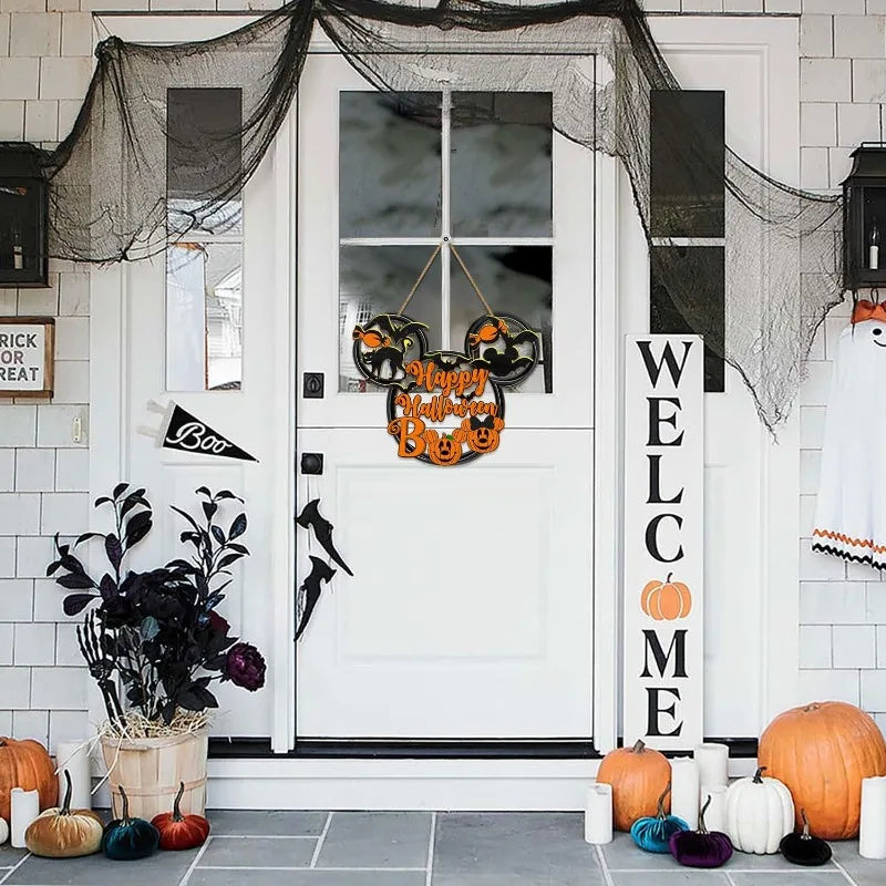 Halloween Wooden Door Sign