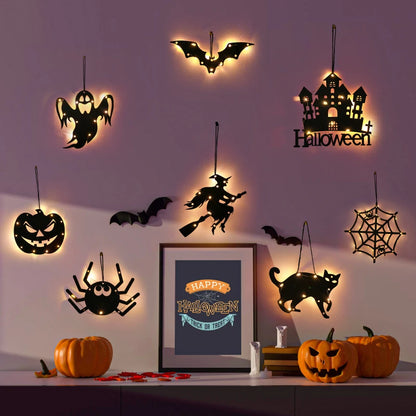Halloween LED Hanging Castle and Ghost Lights