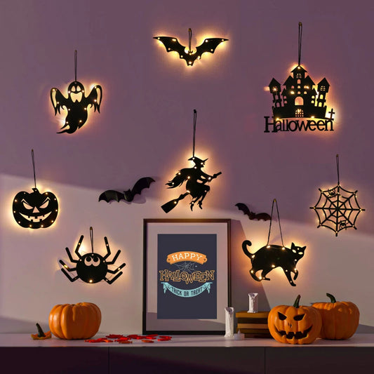 Halloween LED Hanging Castle and Ghost Lights
