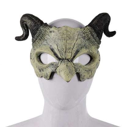 Half Face Devil Horn Mask